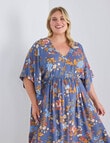 Studio Curve Button Front Empire Dress, Spring Garden product photo View 05 S