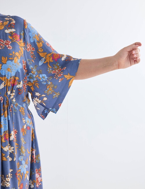 Studio Curve Button Front Empire Dress, Spring Garden product photo View 07 L