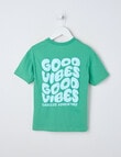 Mac & Ellie Good Vibes Short Sleeve Tee, Apple product photo View 03 S