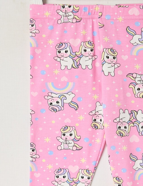Mac & Ellie Unicorn Full Length Legging, Candy Pink product photo View 02 L