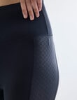 Superfit Fashion Limitless Leggings, Print Panel Black & Black Ditsy Print product photo View 04 S