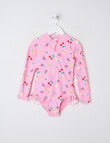 Wavetribe Fruit Long Sleeve Rashsuit, Candy Pink product photo