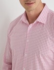 Laidlaw + Leeds Geo Atom Long Sleeve Shirt, Pink product photo View 04 S
