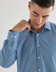 Laidlaw + Leeds Geo Hive Long Sleeve Shirt, Blue product photo View 04 S