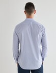 Laidlaw + Leeds Geo Daisy Long Sleeve Shirt, Navy product photo View 02 S