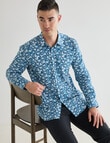 Laidlaw + Leeds Bouquet Long Sleeve Shirt, Teal product photo