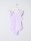 Wavetribe Gingham1 Piece Swimsuit, Lilac product photo