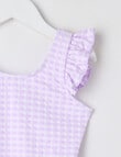 Wavetribe Gingham1 Piece Swimsuit, Lilac product photo View 02 S