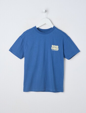 Mac & Ellie Good Vibes Short Sleeve Tee, Ink product photo
