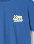 Mac & Ellie Good Vibes Short Sleeve Tee, Ink product photo View 02 S