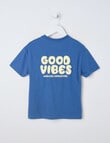 Mac & Ellie Good Vibes Short Sleeve Tee, Ink product photo View 03 S