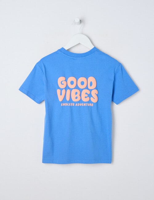Mac & Ellie Good Vibes Short Sleeve Tee, Sea product photo View 03 L