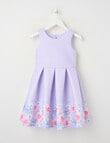 Party Collection Border Print Dress, Soft Lilac product photo