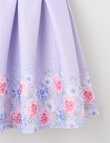 Party Collection Border Print Dress, Soft Lilac product photo View 03 S