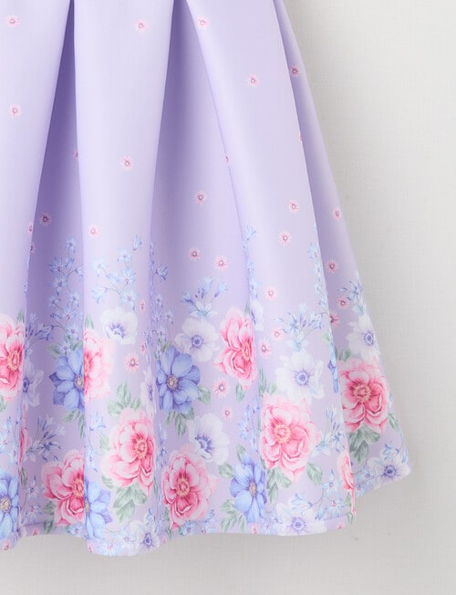 Party Collection Border Print Dress, Soft Lilac product photo View 03 L
