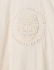 Mac & Ellie Dino Deboss Short Sleeve Tee, Stone product photo View 02 S