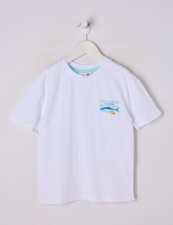 Mac & Ellie Catania Short Sleeve Tee, White product photo