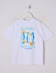 Mac & Ellie Catania Short Sleeve Tee, White product photo View 02 S
