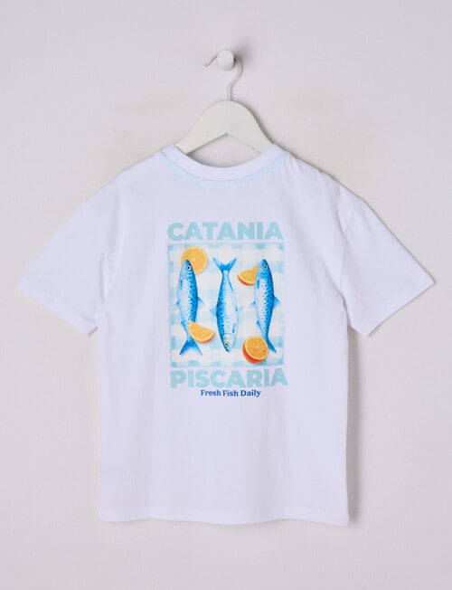 Mac & Ellie Catania Short Sleeve Tee, White product photo View 02 L