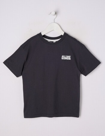 Mac & Ellie Radness Short Slevee Tee, Charcoal product photo