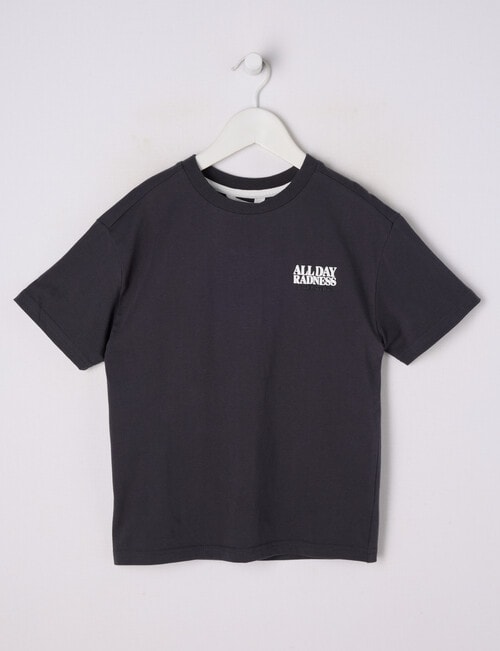 Mac & Ellie Radness Short Slevee Tee, Charcoal product photo