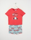 Sleep Mode Knit PJ Set, Emergency, Red product photo
