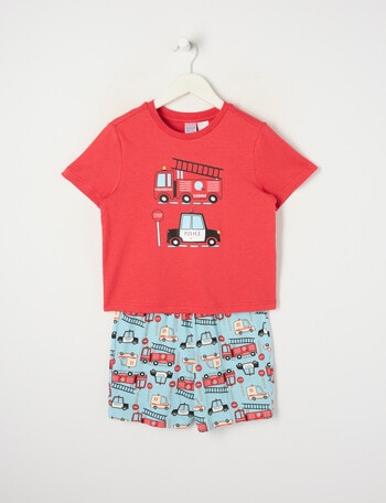 Sleep Mode Knit PJ Set, Emergency, Red product photo