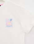 Sleep Squad Surf Coast Knit Woven PJ Set, Candy Pink, 8-16 product photo View 02 S