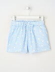 Mac & Ellie Amelie Gingham Daisy Short, Cornflower product photo