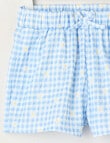 Mac & Ellie Amelie Gingham Daisy Short, Cornflower product photo View 02 S