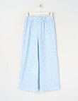 Mac & Ellie Gingham Daisy Amelie Wide Leg Pant, Cornflower product photo
