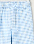 Mac & Ellie Gingham Daisy Amelie Wide Leg Pant, Cornflower product photo View 02 S