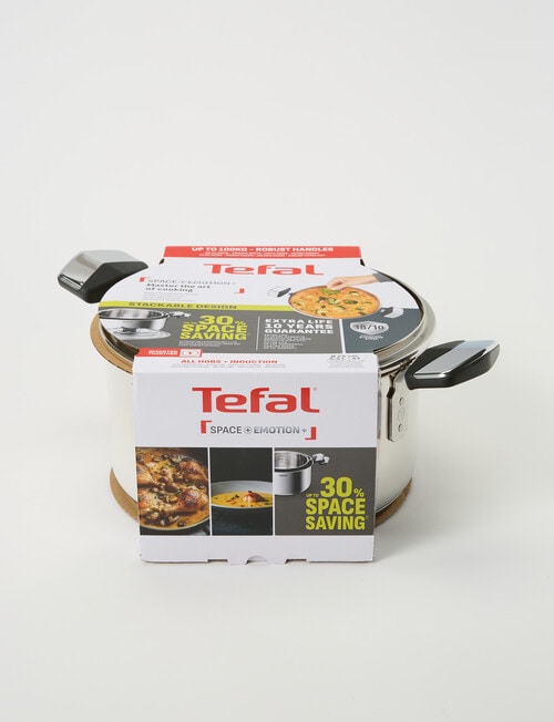 Tefal Emotion+ Induction Stainless Steel Uncoated Stewpot, 24cm with Lid product photo View 02 L