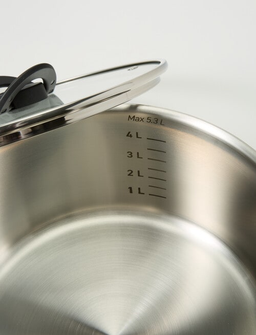 Tefal Emotion+ Induction Stainless Steel Uncoated Stewpot, 24cm with Lid product photo View 03 L