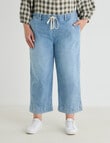 Studio Curve Cropped Weekend Jean, Light Blue product photo View 03 S