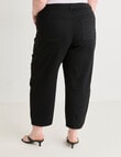 Amy & Ivy Barrel Jean, Black product photo View 02 S