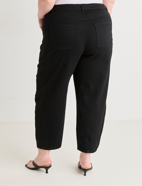 Amy & Ivy Barrel Jean, Black product photo View 02 L