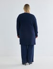Studio Curve Mid Length Cardigan, Bright Navy product photo View 02 S