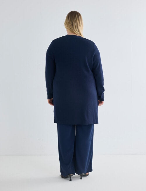 Studio Curve Mid Length Cardigan, Bright Navy product photo View 02 L