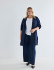 Studio Curve Mid Length Cardigan, Bright Navy product photo View 03 S