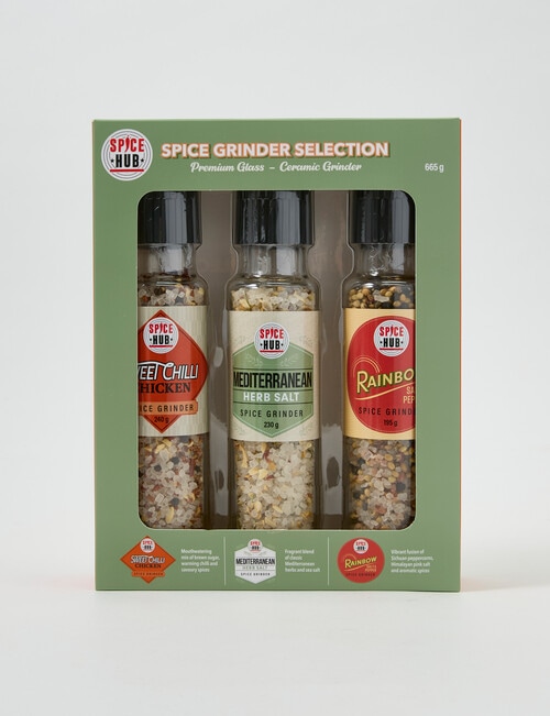 Spice Hub Seasoning & Salt Grinders, 3-Pack product photo