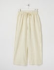 Switch Isla Stripe Tie Waist Linen Blend Pant, Pale Lemon product photo