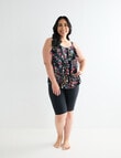 Zest Resort Curve Tiered Tankini, Garland Print product photo