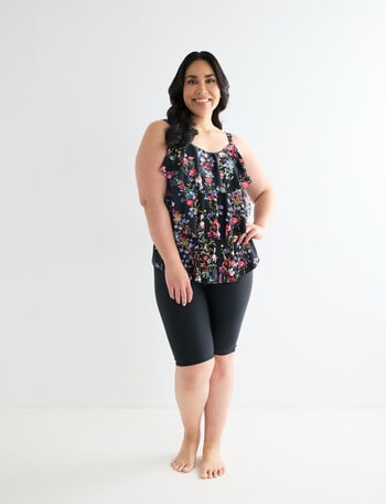 Zest Resort Curve Tiered Tankini, Garland Print product photo