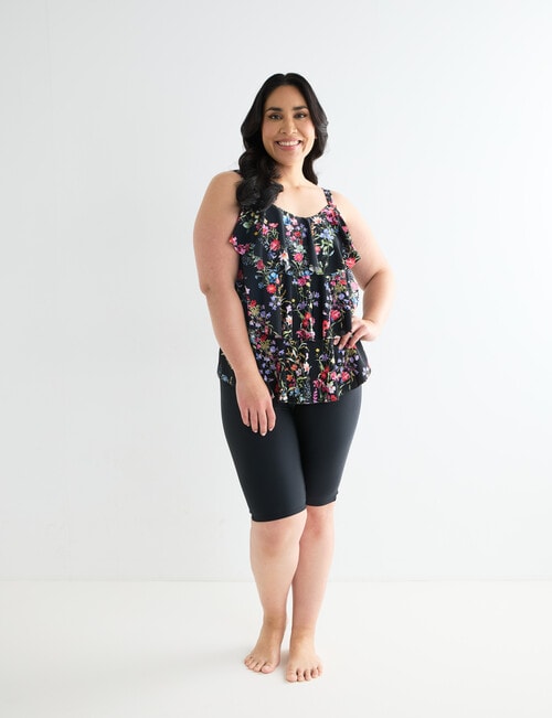 Zest Resort Curve Tiered Tankini, Garland Print product photo