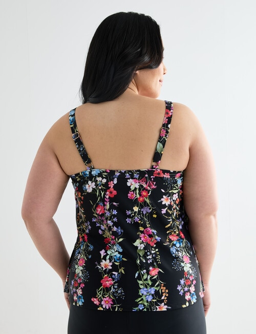 Zest Resort Curve Tiered Tankini, Garland Print product photo View 02 L