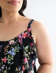 Zest Resort Curve Tiered Tankini, Garland Print product photo View 05 S