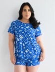 Zest Resort Curve High Waisted Boyleg, Radiant Nautical Print product photo View 05 S