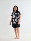 Zest Resort Curve Ruched Side Swim Tee, Bold Floral product photo View 03 S