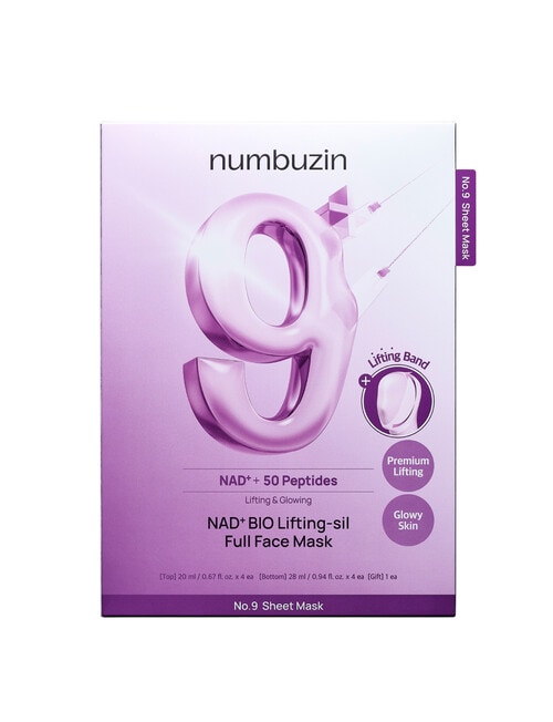 numbuzin NAD 9+ Bio Lifting-sil Full Face Mask, 4-Pack product photo View 04 L